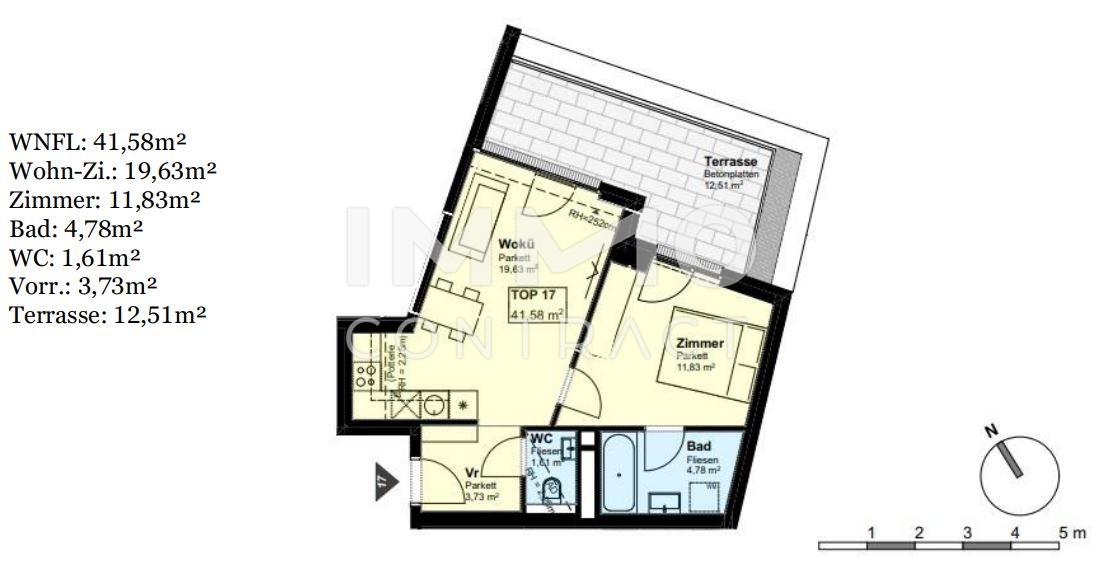 *Provisionsfrei* Neubauwohnungen beim Freizeitparadies "alte Donau" 2-3 Zimmer; Freiflchen; Garagenstellpltze /  / 1220 Wien / Bild 5