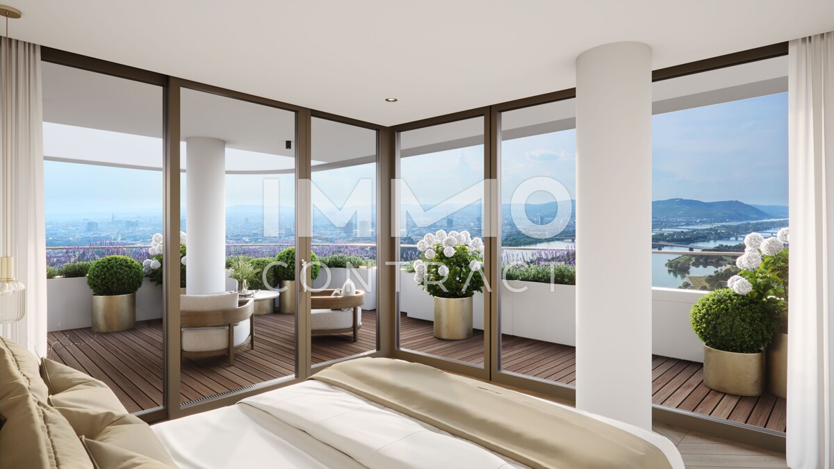 DANUBEFLATS: Penthouse im hchsten Wohnturm sterreichs mit Ausblick wohin das Auge reicht - NEW /  / 1220 Wien / Bild 4