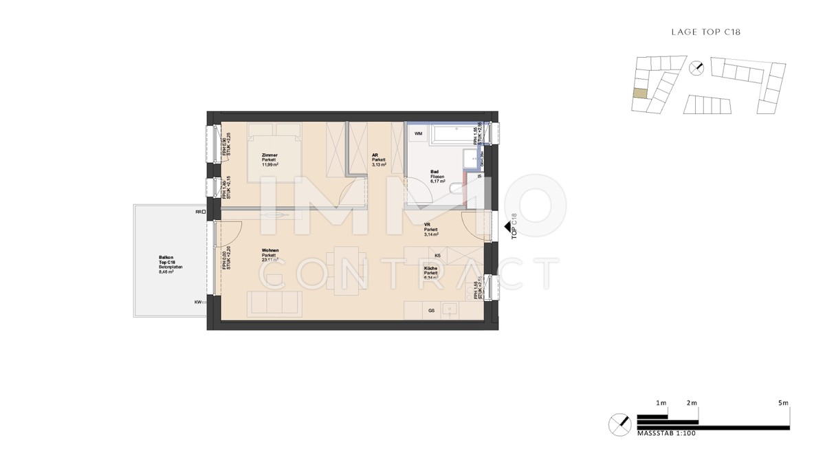 GrnGeborgen: Ideale Anlegerwohnung in Neubauprojekt - provisionsfrei! /  / 4030 Linz / Bild 9