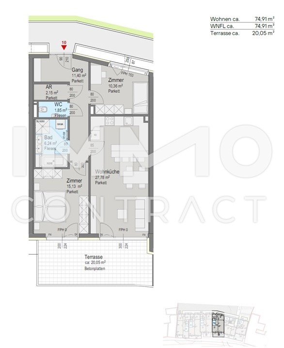 PROVISIONSFREI 
Luxurise Terrassenwohnung /  / 2391 Kaltenleutgeben / Bild 5