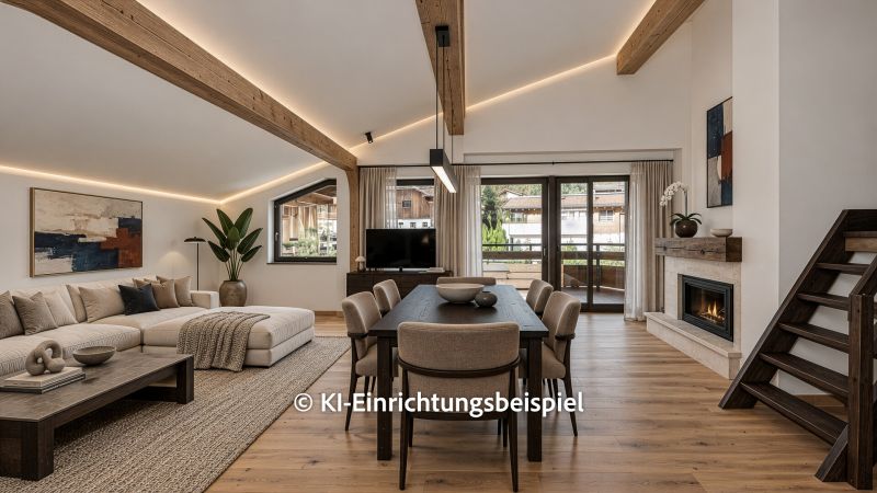 Dachgeschosswohnung mit schönem Ausblick / / 6373 Jochberg / Bild 6