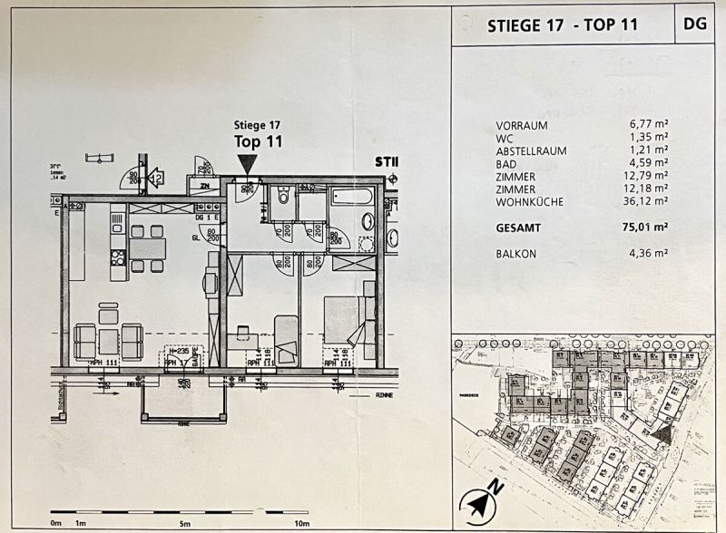 Erstklassige 3-Zi. Wohnung mit Balkon u. Dachterrasse, Gr�nruhelage und Top-Infrastruktur /  / 2345&nbsp;Brunn am Gebirge / Bild 9
