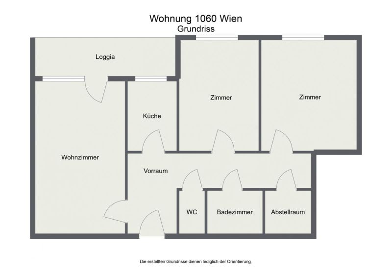 3 Zimmer 85 m inklusive Loggia mit Hofblick! /  / 1060 Wien / Bild 2