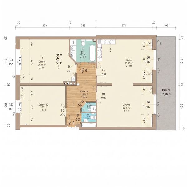 Sonnenuntergang inklusive: 3-Zimmer-Wohnung mit Terrasse & 2 Stellpl�tzen in Brunn am Gebirge! /  / 2345&nbsp;Brunn am Gebirge / Bild 0