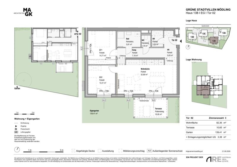Mehr Raum fürs Leben ? 3-Zimmer-Wohnung in den Grünen Stadtvillen! Provisionsfreie Vergabe! / / 2340 Mödling / Bild 7
