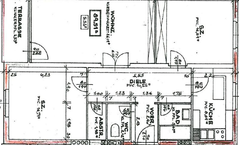 Preisreduziert! 3-Zimmer Wohnung ca. 95 m² mit Loggia in Brunn am Gebirge ? Fernwärme kommt! / / 2345 Brunn am Gebirge / Bild 3