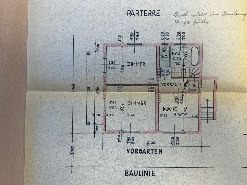 Zeitloses Einfamilienhaus (general-sanierungsbedürftig) auf großem Grundstück in schönem Wohngebiet / / 2500 Baden / Bild 4