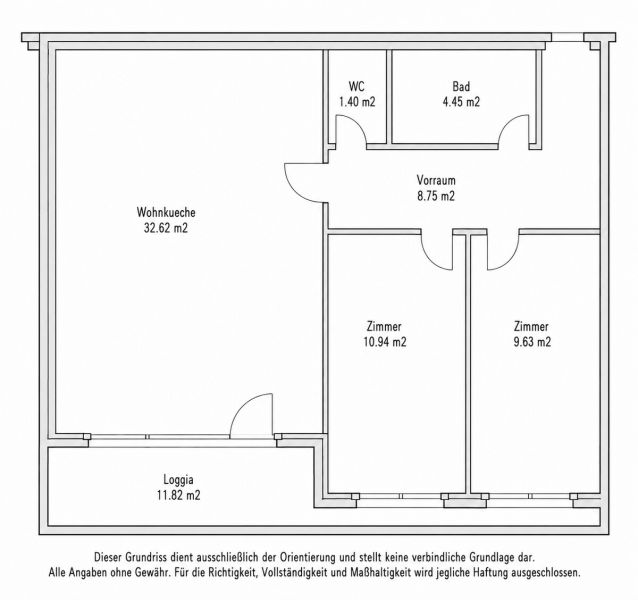perfekt aufgeteilte Dreizimmerwohnung + 11 m� Loggia - WG-geeignet /  / 1100&nbsp;Wien / Bild 9