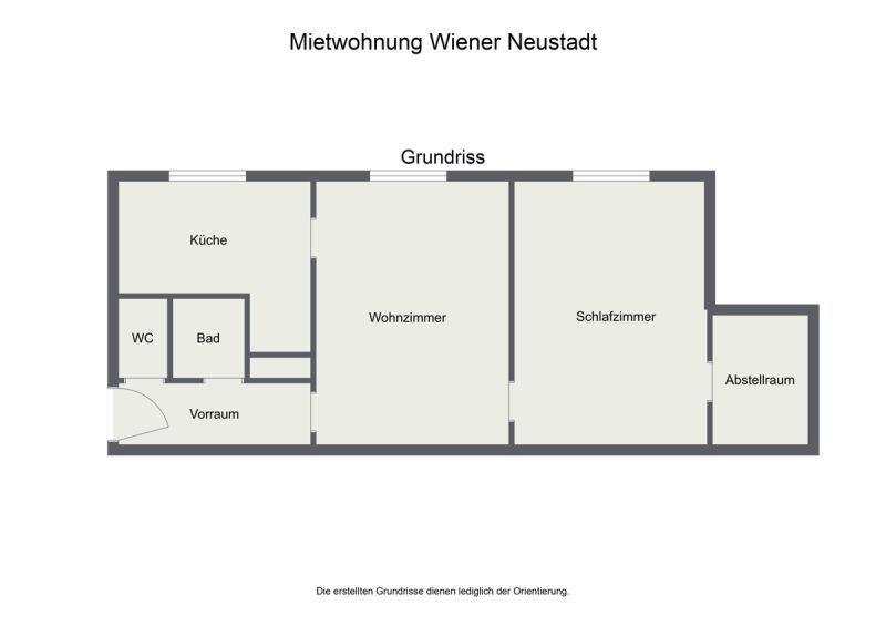 Attraktives Mietangebot:
Ideale Lage, praktische 2-Zimmer-Wohnung nahe dem Bahnhof in Wr. Neustadt! /  / 2700&nbsp;Wiener Neustadt / Bild 9