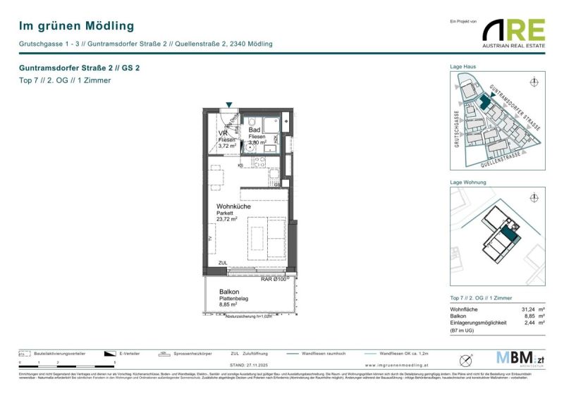Vielfalt, die zum Leben passt - 
Von der 1-Zimmer-Wohnung bis zum gro�z�gigen Familienzuhause! /  / 2340&nbsp;M�dling / Bild 5