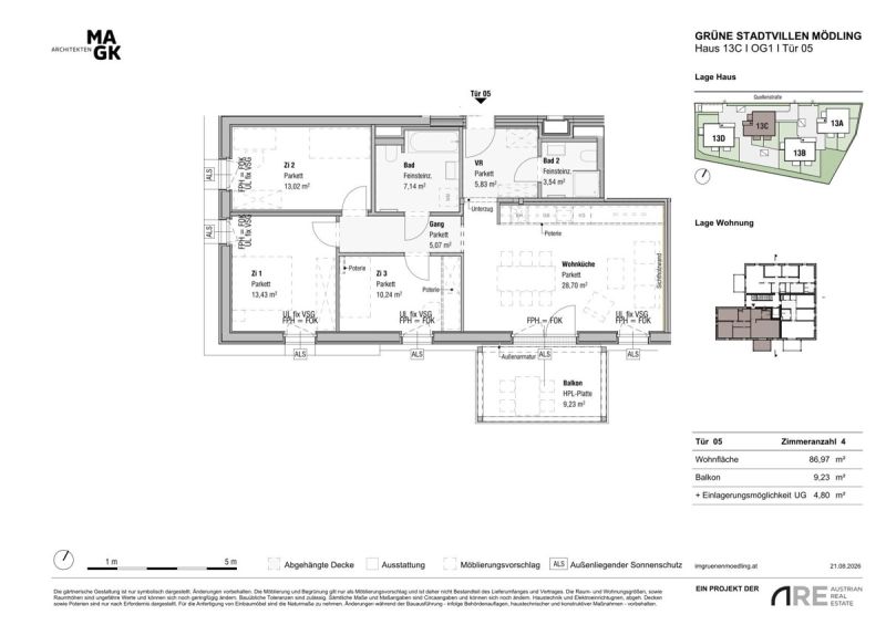 Vier R�ume. Unz�hlige M�glichkeiten. Provisionsfreie Vergabe! /  / 2340&nbsp;M�dling / Bild 2
