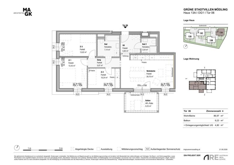Vier R�ume. Unz�hlige M�glichkeiten. Provisionsfreie Vergabe! /  / 2340&nbsp;M�dling / Bild 3