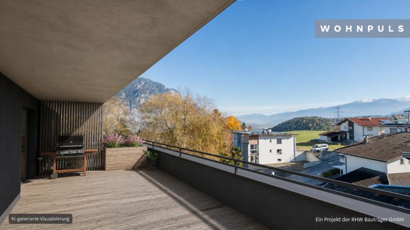 Provisionsfrei! Gro�z�gige 4-Zimmer-Neubauwohnung im Dachgeschoss mit Sonnenterrasse und Inntalblick /  / 6173&nbsp;Oberperfuss / Bild 1