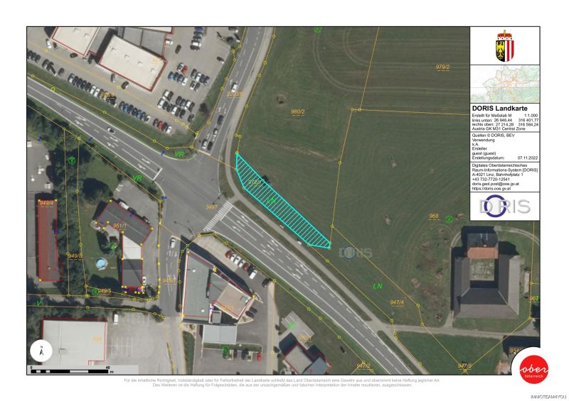 Betriebsbaugebiet - teilbar - Baurecht
In bester Lage an der B 145 - n�he A1/B1 /  / 4844&nbsp;Regau / Bild 5