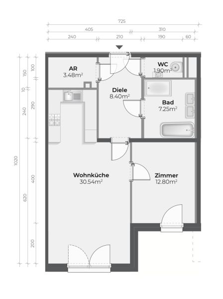 NEUBAUWOHNUNG IN TOP-LAGE | PROVISIONSFREI | INKL. STELLPLATZ /  / 2100 Korneuburg / Bild 6