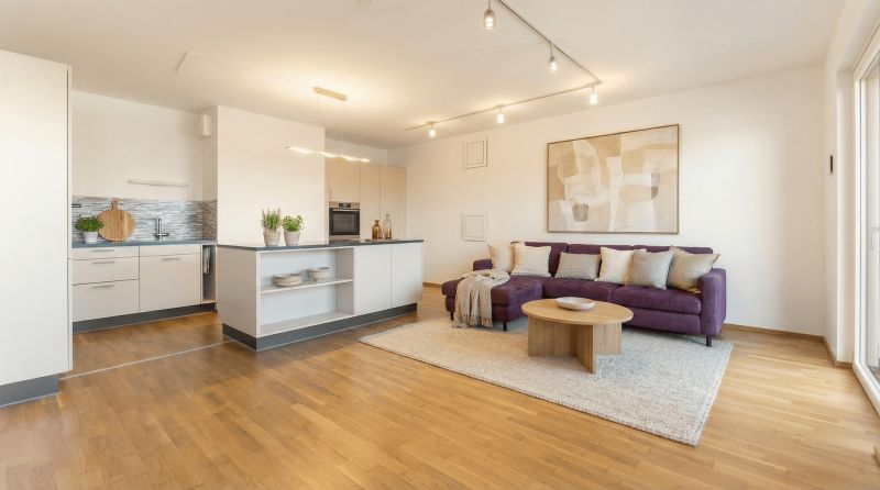 Hochwertige Dachgeschosswohnung mit Donaublick, großer Wohnküche, Klimaanlagen & 4 Zimmern / / 1020 Wien / Bild 1