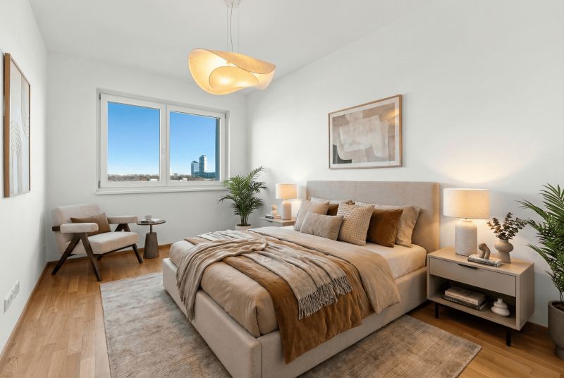 Hochwertige Dachgeschosswohnung mit Donaublick, großer Wohnküche, Klimaanlagen & 4 Zimmern / / 1020 Wien / Bild 3