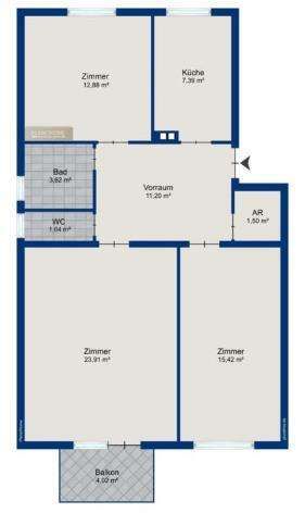 ++ Einziehen und wohlfühlen ++ Sanierte und vollmöblierte 3-Zimmer-Wohnung mit Loggia nahe U6 / / 1230 Wien / Bild 10