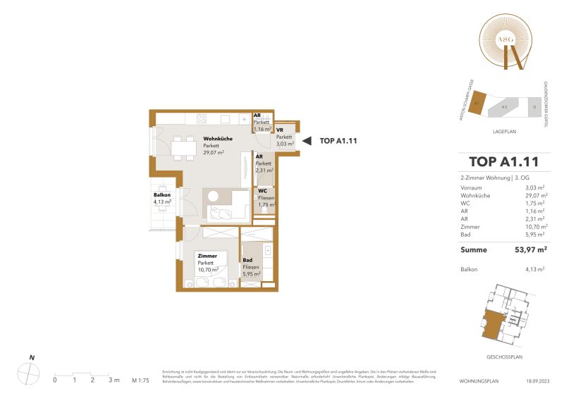 ++ ZWEITBEZUG ++ Helle 2-Zimmer-Wohnung im 3. OG mit Balkon ? Ihr neues Zuhause! / / 1120 Wien / Bild 12