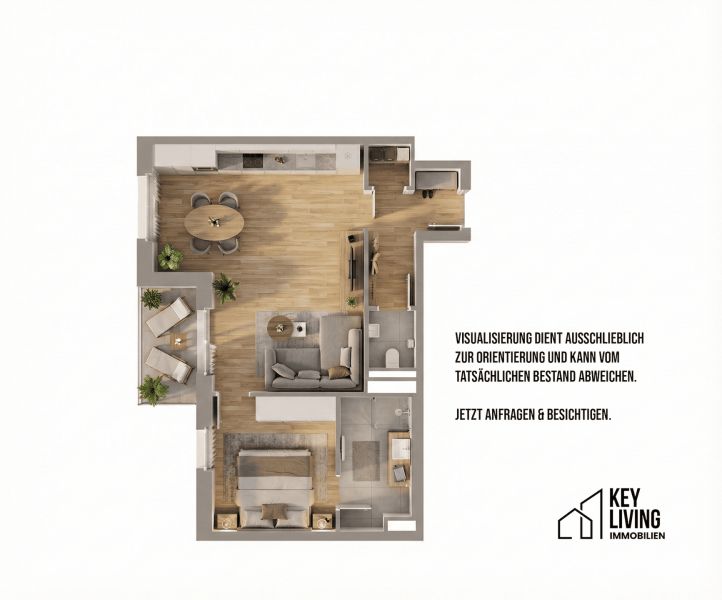 ++ ZWEITBEZUG ++ Helle 2-Zimmer-Wohnung im 3. OG mit Balkon ? Ihr neues Zuhause! / / 1120 Wien / Bild 11