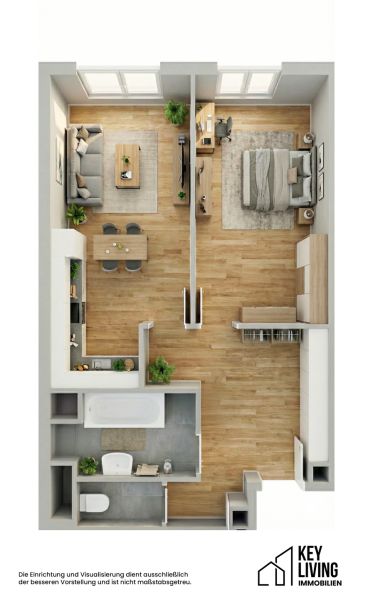 Moderne 2-Zimmer-Wohnung in absoluter Ruhelage nahe Donaukanal /  / 1200&nbsp;Wien / Bild 8