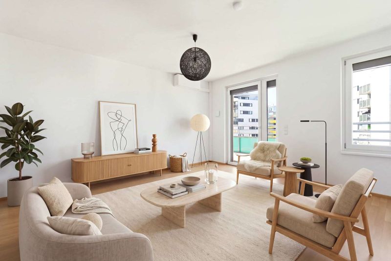 Helle 3-Zimmer-Wohnung mit Südbalkon, Klimaanlage, Tiefgarage & ruhiger Innenhoflage nahe der Donau / / 1020 Wien / Bild 3