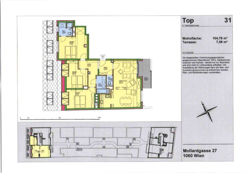 Großzügige 4-Zimmer-Dachgeschosswohnung mit Terrasse & Klimaanlage in 1060 Wien / / 1060 Wien / Bild 12