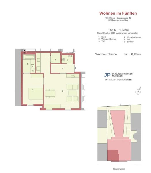 ++NEUBAU++ 2-Zimmer-Wohnung mit Lift und Abstellraum in 1050 Wien / / 1050 Wien / Bild 8