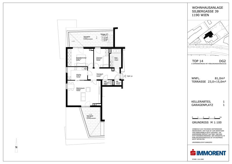 ++NEW BUILD++ 3-room attic apartment with outdoor areas and lift in 1190 Vienna /  / 1190&nbsp;Wien / Bild 18