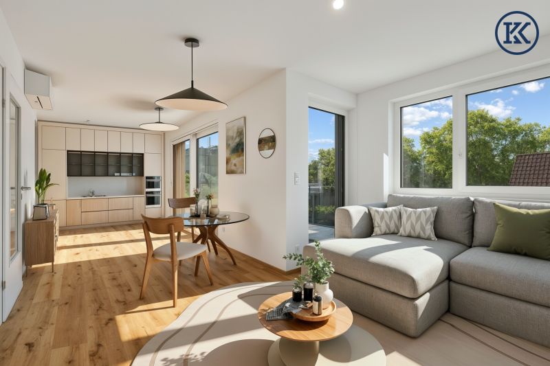 Erstbezug mit großer Terrasse & Klimaanlage ? moderne 2-Zimmer-Wohnung nahe der U2-Aspernstraße