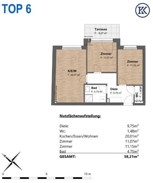 Etagenwohnung nahe Uno City /  / 1220 Wien, Donaustadt / Bild 5