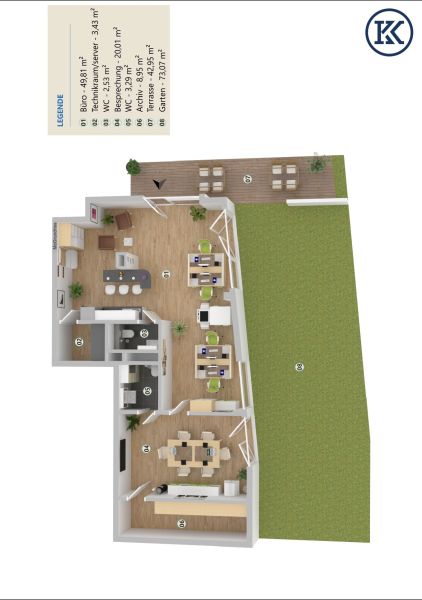 Lokal mit Garten und Terrasse ? im gemischten Baugebiet, ideal fr Frhstck und schnellen Imbiss /  / 1220 Wien, Donaustadt / Donaustadt / Bild 5