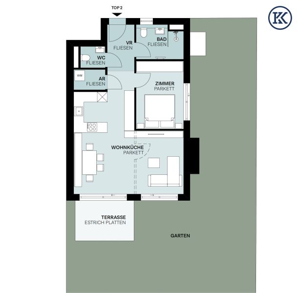 Compact Living, Big Garden ? Ground-Floor Charm on the Alte Donau /  / 1220&nbsp;Wien / Bild 8