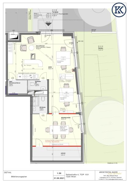 Lokal mit Garten und Terrasse ? im gemischten Baugebiet, ideal fr Frhstck und schnellen Imbiss /  / 1220 Wien, Donaustadt / Donaustadt / Bild 7