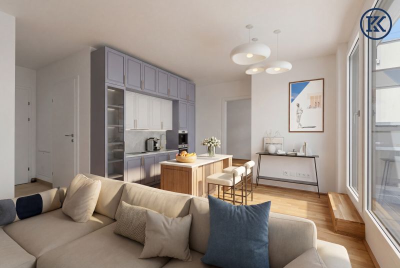 Neubau-Erstbezug im Gr�nen ? moderne 2-Zimmer-Wohnung mit Terrasse im Herzen von Aspern
