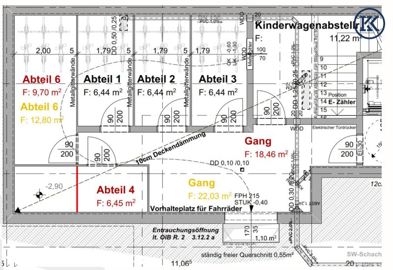 Wohnen am Wasser: Stilvolle 84 m nahe Kaiserwasser ? mit Klimaanlage & Terrasse /  / 1220 Wien, Donaustadt / Bild 6