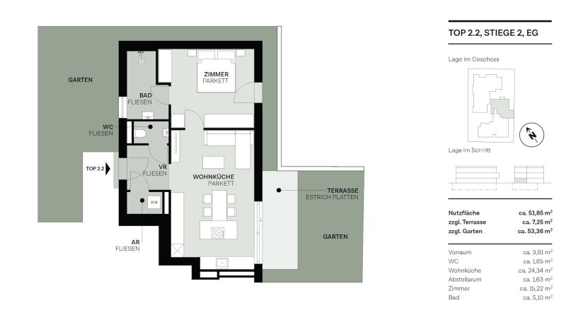 Großzügiges Gartenparadies: Barrierefreies Wohnen mit maximalem Freiraum direkt an der Alten Donau / / 1220 Wien, Donaustadt / Bild 9