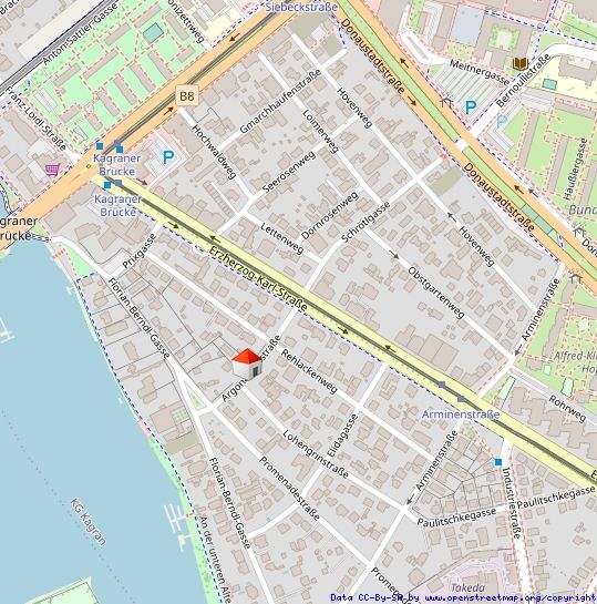 Sonnendeck: 50 m� DG-Apartment mit fast 12 m� Terrasse. N�he Strandcaf� Alte Donau /  / 1220&nbsp;Wien, Donaustadt / Bild 9