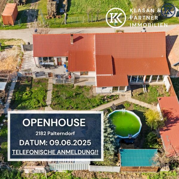 OPEN HOUSE am 09.06.2025
Wunderschönes Bungalow im ländlichen Bereich