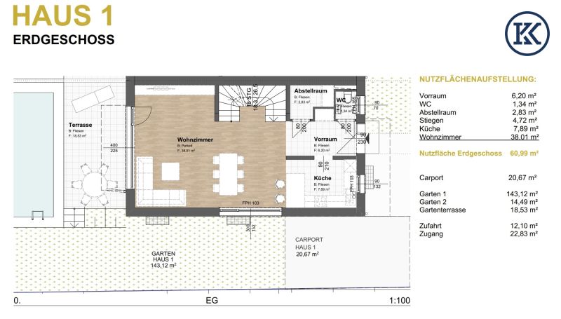 Sommer im eigenen Garten: Neubau-Highlight mit Pool nahe Wien / / 3400 Klosterneuburg / Bild 3