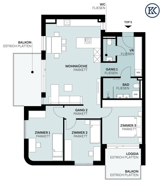 Platz f�r die ganze Familie: XXL-Wohnung an der Alten Donau /  / 1220&nbsp;Wien / Bild 8