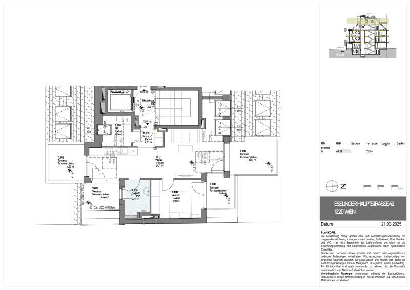 Wunderschöne Dachgeschosswohnung in Essling! / / 1220 Wien, Donaustadt / Bild 3