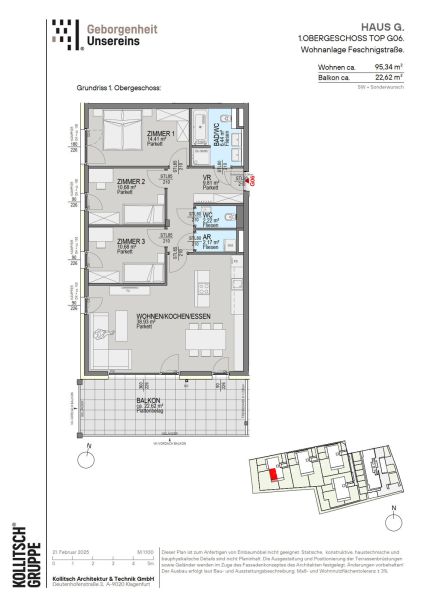 UNSEREINS II | Tolle 4-Zimmer-Eigentumswohnung in Feschnig. /  / 9020 Klagenfurt am Wrthersee / Bild 1