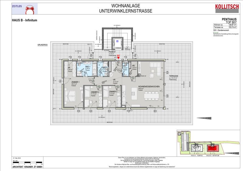BEZUGSFERTIG | 4-Zimmer-Eigentumswohnung | Nur wenige Gehminuten vom Wrthsee entfernt. /  / 9220 Velden am Wrthersee / Bild 1