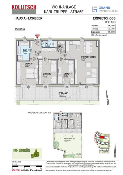 IMMERGRN A03 | Bezugsfertige 4-Zimmer Eigentumswohnung in Viktring. /  / 9073 Klagenfurt am Wrthersee / Bild 0