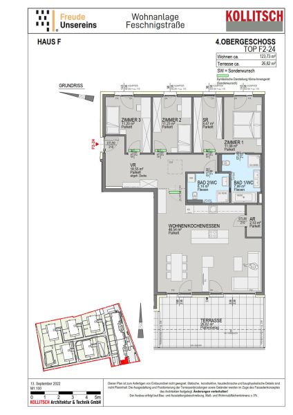 **BEZUGSFERTIG** | 4-Zimmer-Wohnung in Feschnig. Direkt vom Bautrger. Unsereins. Eins fr alle. /  / 9020 Klagenfurt am Wrthersee / Bild 1