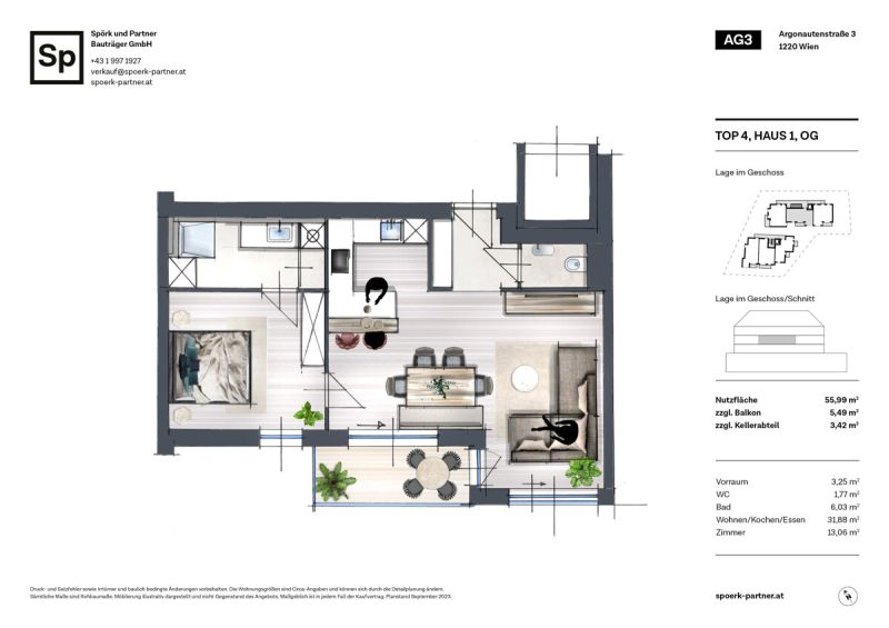 Wohnen an der Alten Donau - sofort beziehbar und provisionsfrei! /  / 1220 Wien, Donaustadt / Bild 8