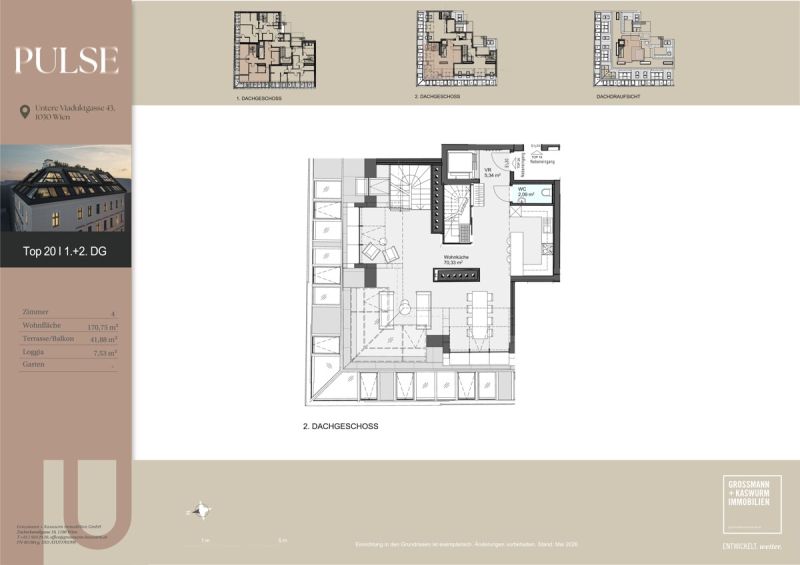 Luxus �ber den D�chern Wiens - privater Lift und Dachterrasse im Herzen des 3. Bezirks /  / 1030&nbsp;Wien, Landstra�e / Bild 7