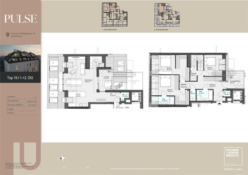 Exklusive DG-Maisonette mit 2 Terrassen im Herzen des 3. Bezirks /  / 1030&nbsp;Wien, Landstra�e / Bild 5