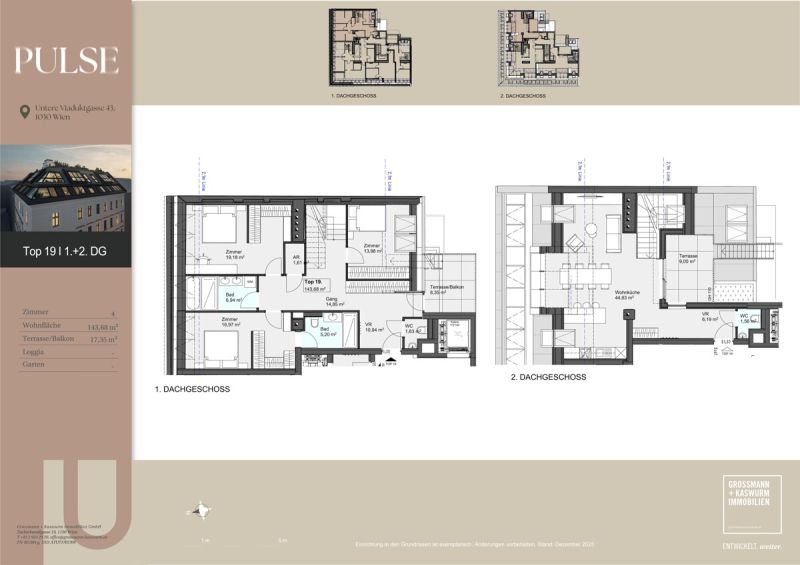 Exklusive DG-Maisonette mit 2 Terrassen im Herzen des 3. Bezirks /  / 1030&nbsp;Wien, Landstra�e / Bild 4